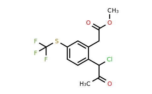 1806665-72-4 | Methyl 2-(1-chloro-2-oxopropyl)-5-(trifluoromethylthio)phenylacetate
