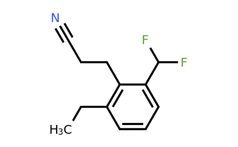 1806665-82-6 | 2-(Difluoromethyl)-6-ethylphenylpropanenitrile