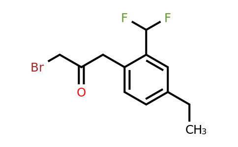 1806666-05-6 | 1-Bromo-3-(2-(difluoromethyl)-4-ethylphenyl)propan-2-one