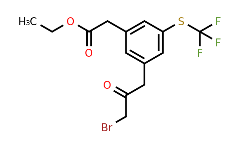 1806666-24-9 | Ethyl 3-(3-bromo-2-oxopropyl)-5-(trifluoromethylthio)phenylacetate