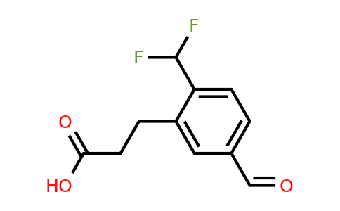 1806666-72-7 | 2-(Difluoromethyl)-5-formylphenylpropanoic acid