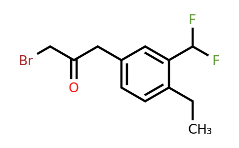 1806666-93-2 | 1-Bromo-3-(3-(difluoromethyl)-4-ethylphenyl)propan-2-one