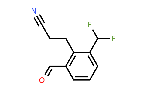 1806666-94-3 | 2-(Difluoromethyl)-6-formylphenylpropanenitrile