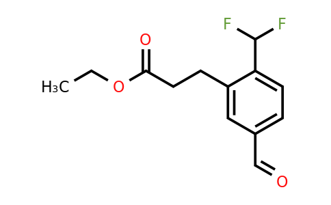 1806667-23-1 | Ethyl 2-(difluoromethyl)-5-formylphenylpropanoate
