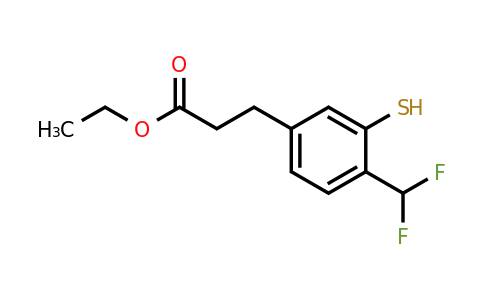 1806667-33-3 | Ethyl 4-(difluoromethyl)-3-mercaptophenylpropanoate