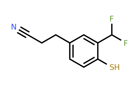 1806667-42-4 | 3-(Difluoromethyl)-4-mercaptophenylpropanenitrile