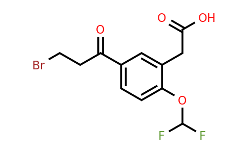 1806667-73-1 | 5-(3-Bromopropanoyl)-2-(difluoromethoxy)phenylacetic acid
