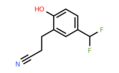 1806667-79-7 | 5-(Difluoromethyl)-2-hydroxyphenylpropanenitrile