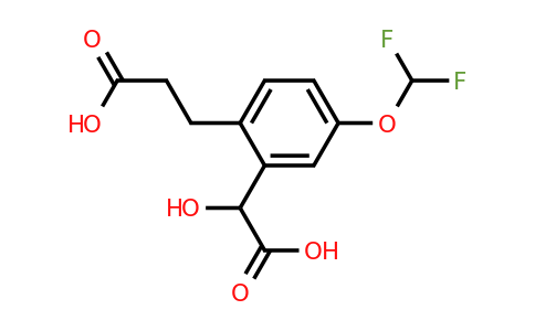 1806668-28-9 | 2-(2-Carboxyethyl)-5-(difluoromethoxy)mandelic acid