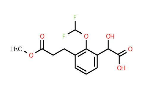 1806668-33-6 | 2-(Difluoromethoxy)-3-(3-methoxy-3-oxopropyl)mandelic acid
