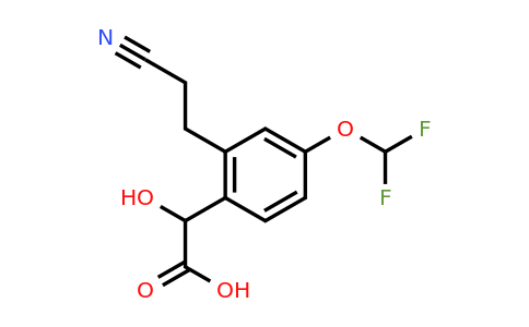 1806668-46-1 | 2-(2-Cyanoethyl)-4-(difluoromethoxy)mandelic acid