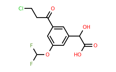 1806668-47-2 | 3-(3-Chloropropanoyl)-5-(difluoromethoxy)mandelic acid
