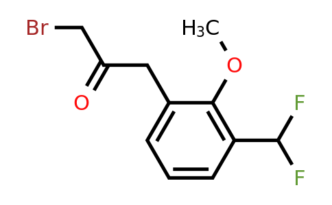 1806668-53-0 | 1-Bromo-3-(3-(difluoromethyl)-2-methoxyphenyl)propan-2-one