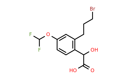 1806668-55-2 | 2-(3-Bromopropyl)-4-(difluoromethoxy)mandelic acid