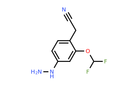 1806668-56-3 | 2-(Difluoromethoxy)-4-hydrazinylphenylacetonitrile