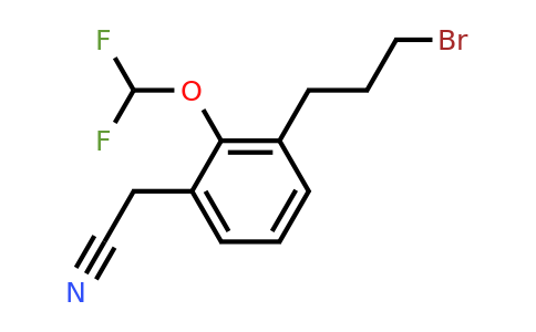 1806668-72-3 | 3-(3-Bromopropyl)-2-(difluoromethoxy)phenylacetonitrile