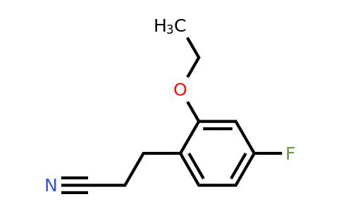 1806668-99-4 | 2-Ethoxy-4-fluorophenylpropanenitrile