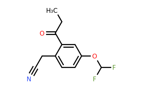 1806669-06-6 | 4-(Difluoromethoxy)-2-propionylphenylacetonitrile
