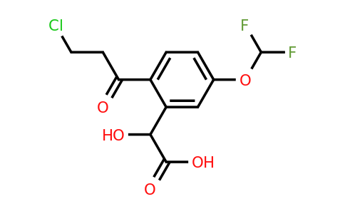 1806669-24-8 | 2-(3-Chloropropanoyl)-5-(difluoromethoxy)mandelic acid