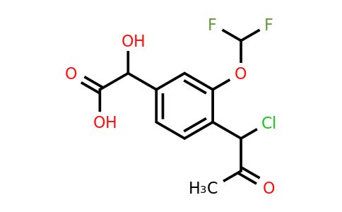 1806669-39-5 | 4-(1-Chloro-2-oxopropyl)-3-(difluoromethoxy)mandelic acid