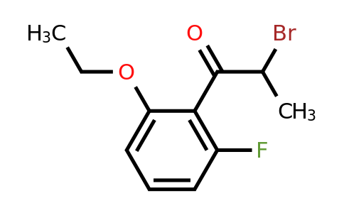1806669-40-8 | 2-Bromo-1-(2-ethoxy-6-fluorophenyl)propan-1-one