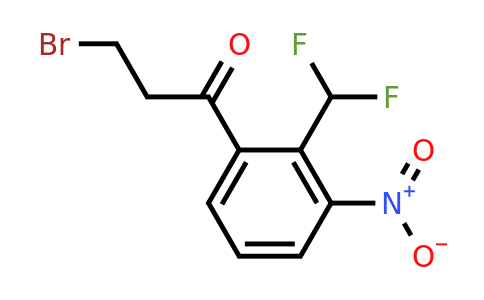 1806670-05-2 | 3-Bromo-1-(2-(difluoromethyl)-3-nitrophenyl)propan-1-one