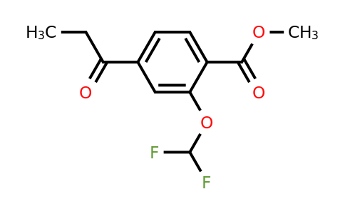 1806670-07-4 | Methyl 2-(difluoromethoxy)-4-propionylbenzoate