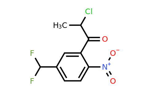 1806670-11-0 | 2-Chloro-1-(5-(difluoromethyl)-2-nitrophenyl)propan-1-one