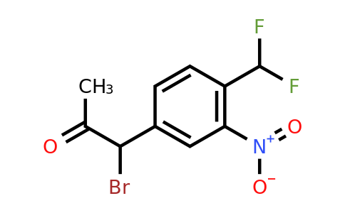 1806670-30-3 | 1-Bromo-1-(4-(difluoromethyl)-3-nitrophenyl)propan-2-one