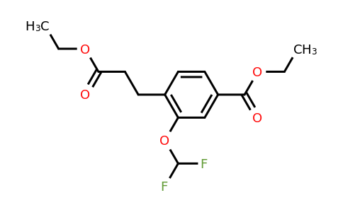 1806670-77-8 | Ethyl 3-(difluoromethoxy)-4-(3-ethoxy-3-oxopropyl)benzoate