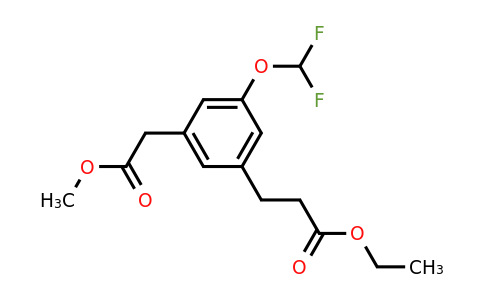 1806671-29-3 | Methyl 3-(difluoromethoxy)-5-(3-ethoxy-3-oxopropyl)phenylacetate