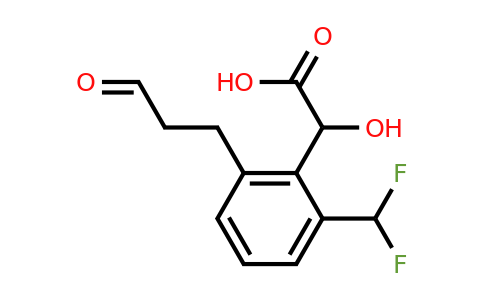 1806671-60-2 | 2-(Difluoromethyl)-6-(3-oxopropyl)mandelic acid