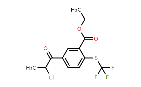 1806671-74-8 | Ethyl 5-(2-chloropropanoyl)-2-(trifluoromethylthio)benzoate