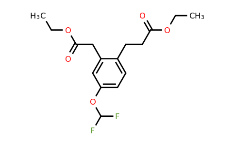 1806671-83-9 | Ethyl 5-(difluoromethoxy)-2-(3-ethoxy-3-oxopropyl)phenylacetate