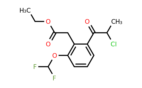 1806671-84-0 | Ethyl 2-(2-chloropropanoyl)-6-(difluoromethoxy)phenylacetate