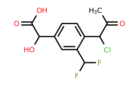 1806671-90-8 | 4-(1-Chloro-2-oxopropyl)-3-(difluoromethyl)mandelic acid