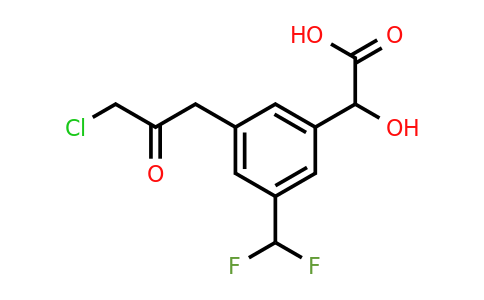 1806671-99-7 | 3-(3-Chloro-2-oxopropyl)-5-(difluoromethyl)mandelic acid