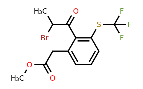 1806672-05-8 | Methyl 2-(2-bromopropanoyl)-3-(trifluoromethylthio)phenylacetate