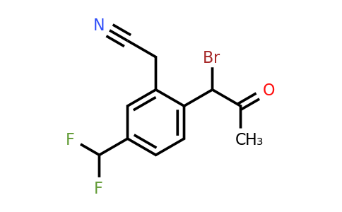 1806672-14-9 | 2-(1-Bromo-2-oxopropyl)-5-(difluoromethyl)phenylacetonitrile