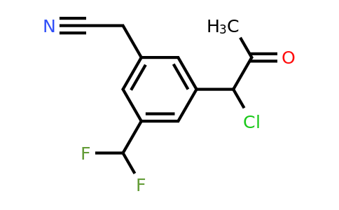 1806672-19-4 | 3-(1-Chloro-2-oxopropyl)-5-(difluoromethyl)phenylacetonitrile