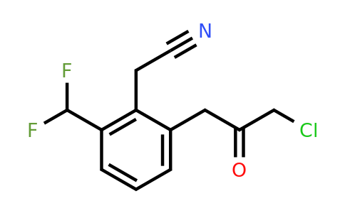 1806672-30-9 | 2-(3-Chloro-2-oxopropyl)-6-(difluoromethyl)phenylacetonitrile
