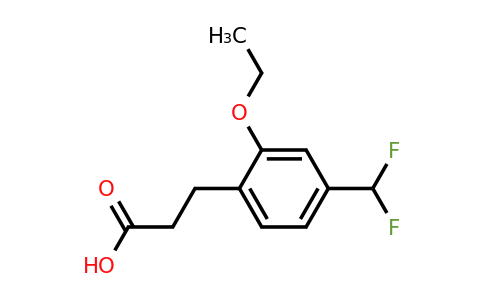 1806672-57-0 | 4-(Difluoromethyl)-2-ethoxyphenylpropanoic acid