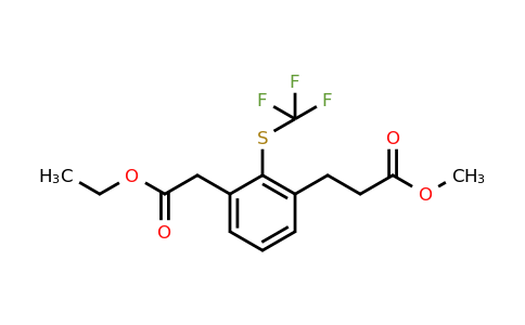 1806672-65-0 | Ethyl 3-(3-methoxy-3-oxopropyl)-2-(trifluoromethylthio)phenylacetate