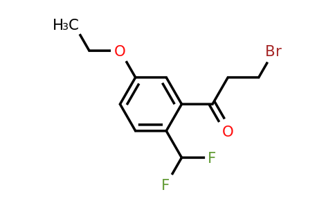 1806672-66-1 | 3-Bromo-1-(2-(difluoromethyl)-5-ethoxyphenyl)propan-1-one