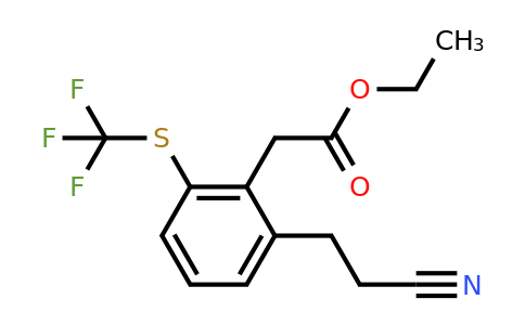 1806672-67-2 | Ethyl 2-(2-cyanoethyl)-6-(trifluoromethylthio)phenylacetate