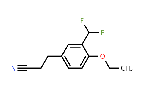 1806672-77-4 | 3-(Difluoromethyl)-4-ethoxyphenylpropanenitrile