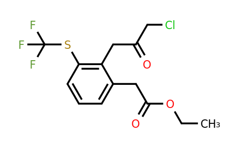 1806672-90-1 | Ethyl 2-(3-chloro-2-oxopropyl)-3-(trifluoromethylthio)phenylacetate