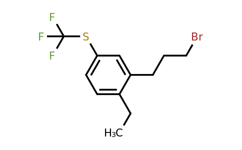 1806675-17-1 | 1-(3-Bromopropyl)-2-ethyl-5-(trifluoromethylthio)benzene