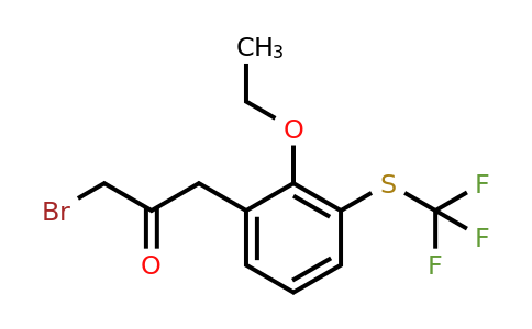 1806675-50-2 | 1-Bromo-3-(2-ethoxy-3-(trifluoromethylthio)phenyl)propan-2-one