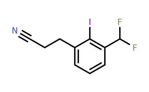 1806675-58-0 | 3-(Difluoromethyl)-2-iodophenylpropanenitrile